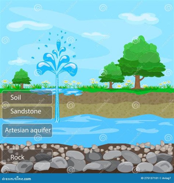 an artesian system is present when groundwater