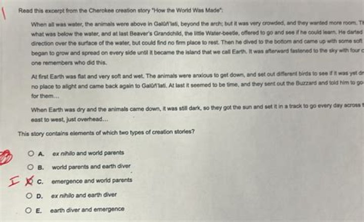 cherokee creation story how the world was made