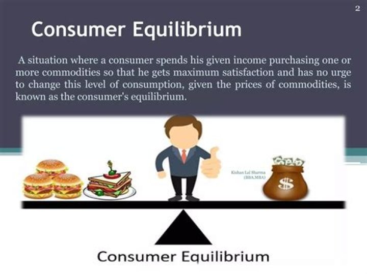 consumer equilibrium exists when an individual