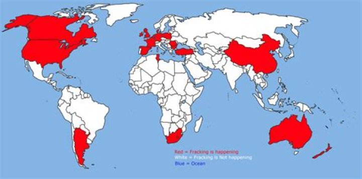 countries where fracking takes place