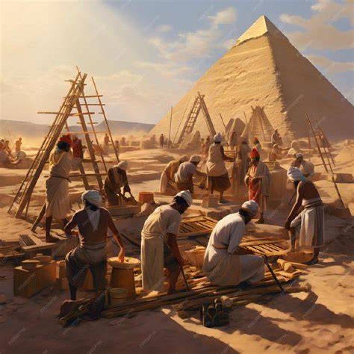 egyptian workers used iron tools when building the pyramids