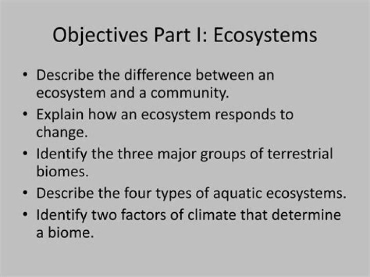 explain how an ecosystem responds to change