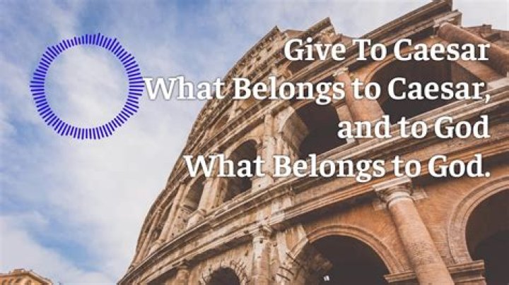 give caesar what belongs to caesar in latin