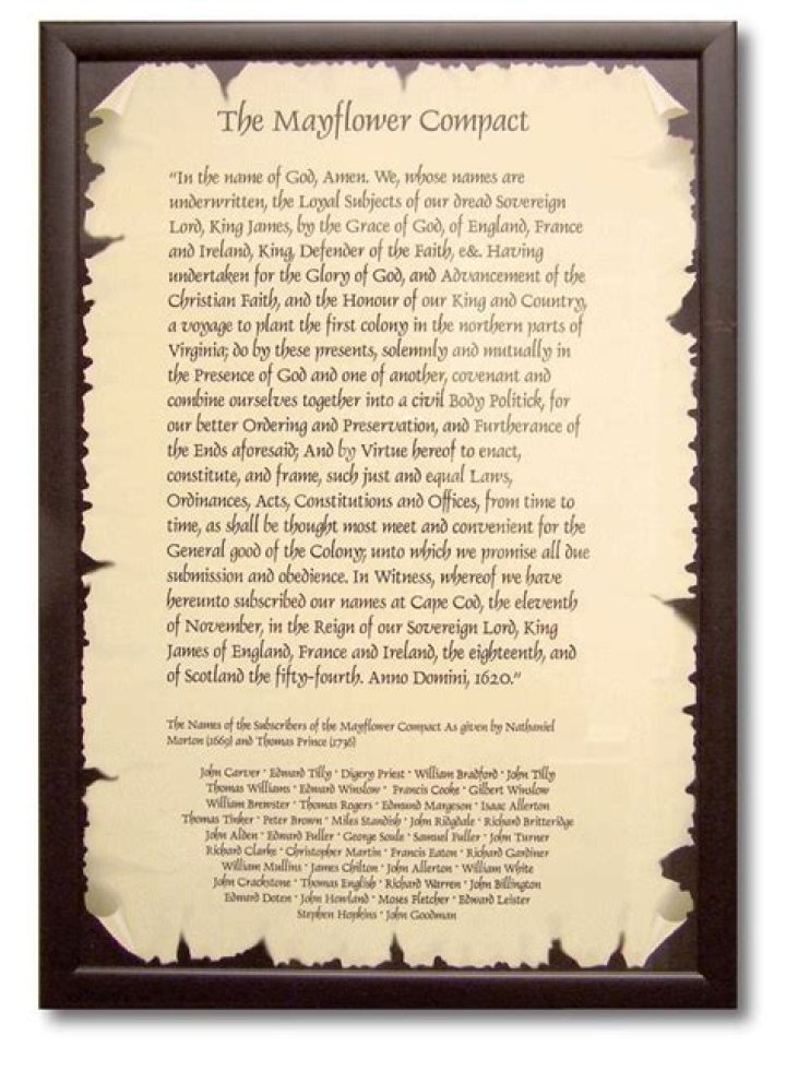 give two reasons why the mayflower compact is significant