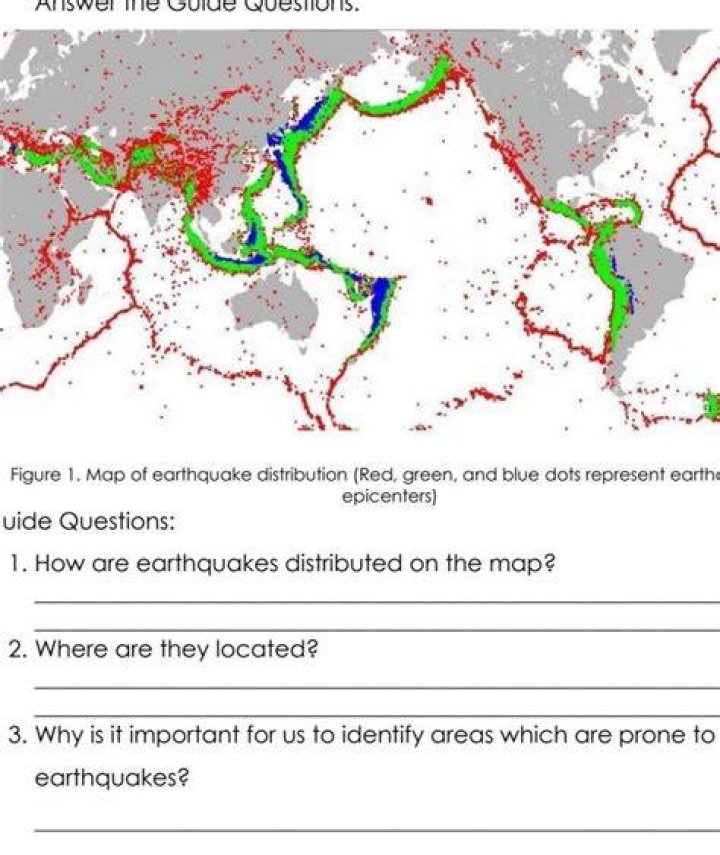 how are earthquakes distributed on the map
