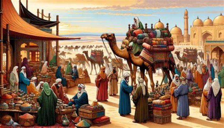 how did arab merchants transport across the desert