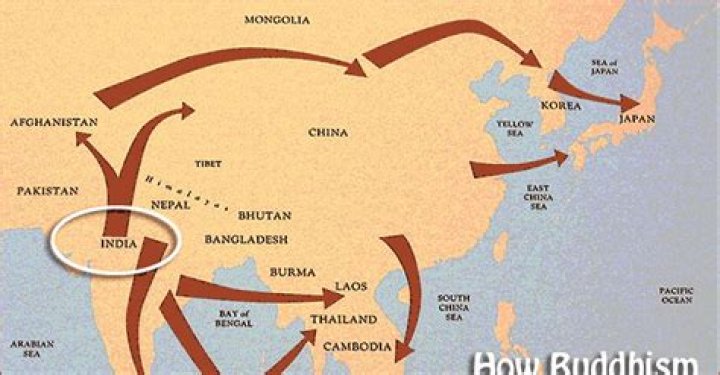 how did buddhism spread throughout asia