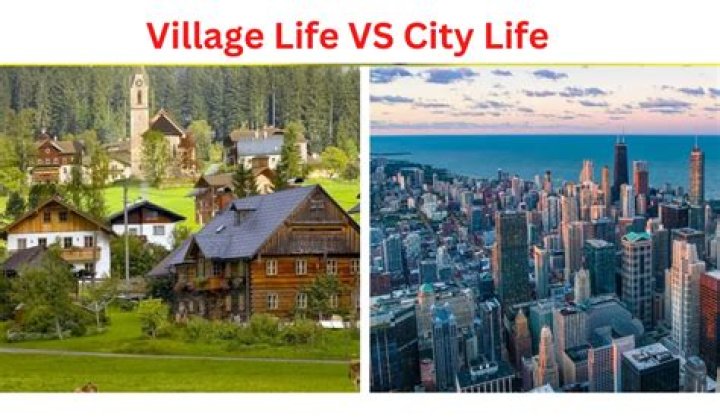how did small town life and city life differ