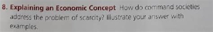 how do command societies address the problem of scarcity