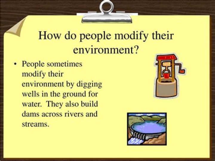 How Do People Modify Their Environment?
