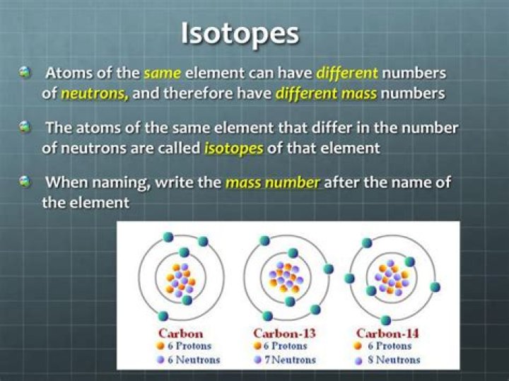 how do two isotopes of the same element differ
