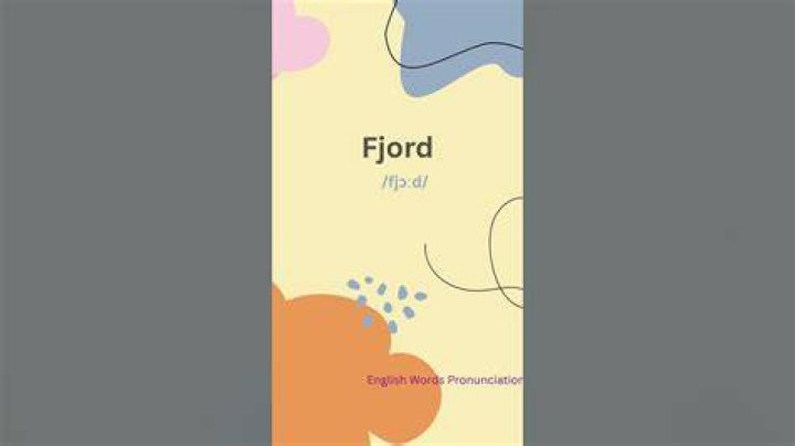 how do you pronounce fjord