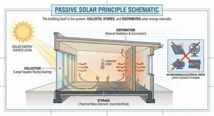 how does active solar energy differ from passive solar energy