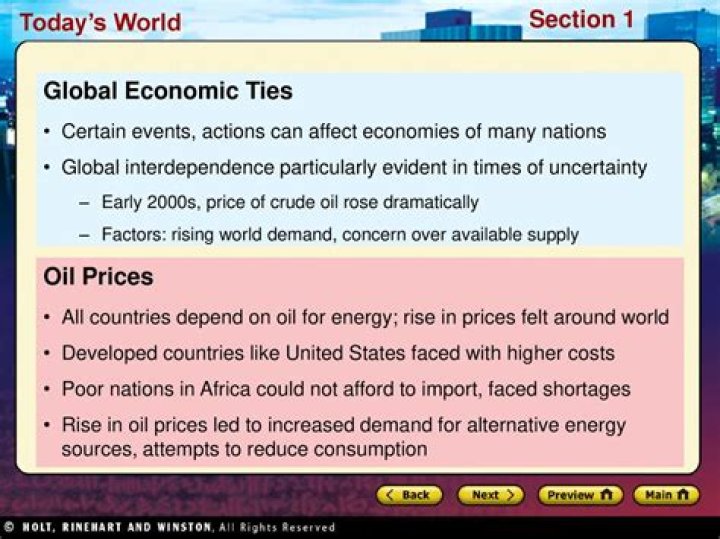how does economic interdependence affect the world