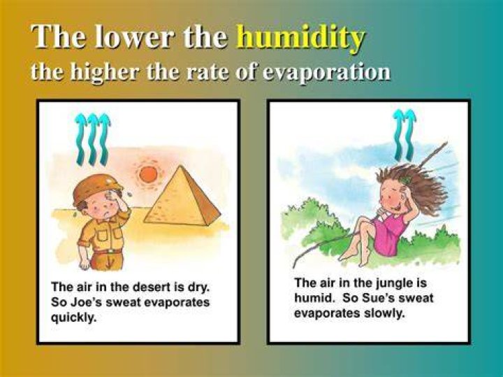 how does humidity affect evaporation