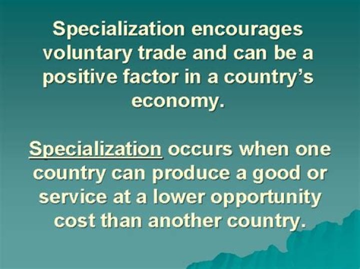 how does specialization enable countries to trade with one another?