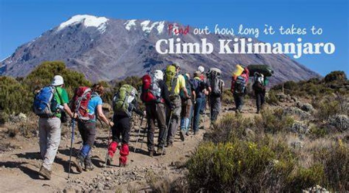 how long to climb kilimanjaro