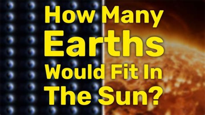 how many earth moons can fit in the sun