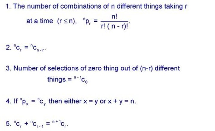 how many possible combinations are there for the values of l and ml when n = 5?