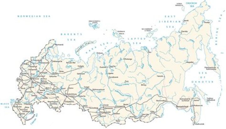 how many rivers does russia have