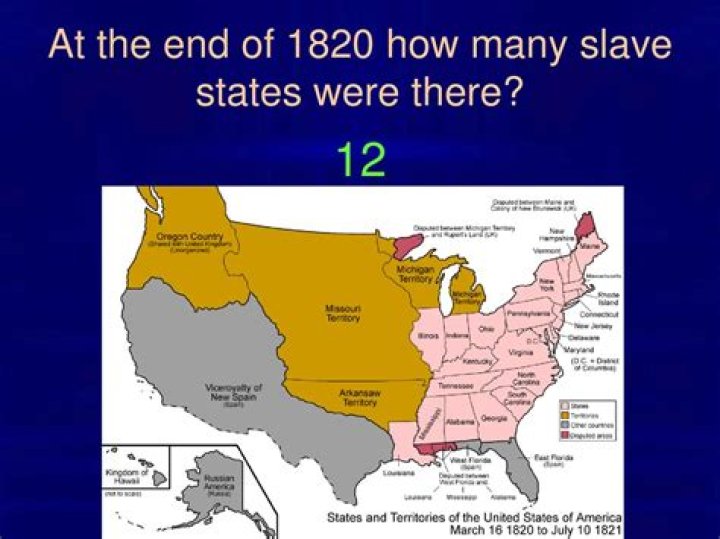 how many slave states were there
