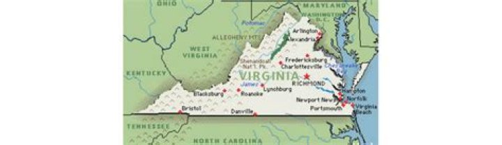 how many states border virginia