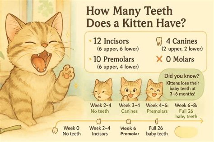 how many teeth do cat have
