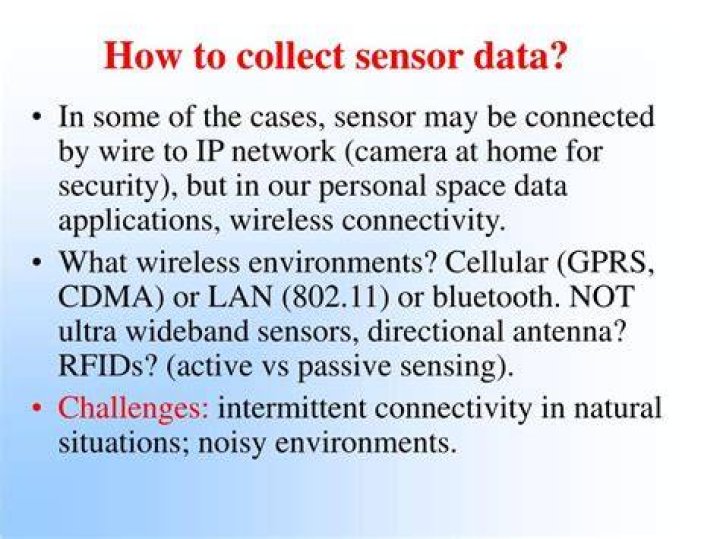 how much data do sensors collect