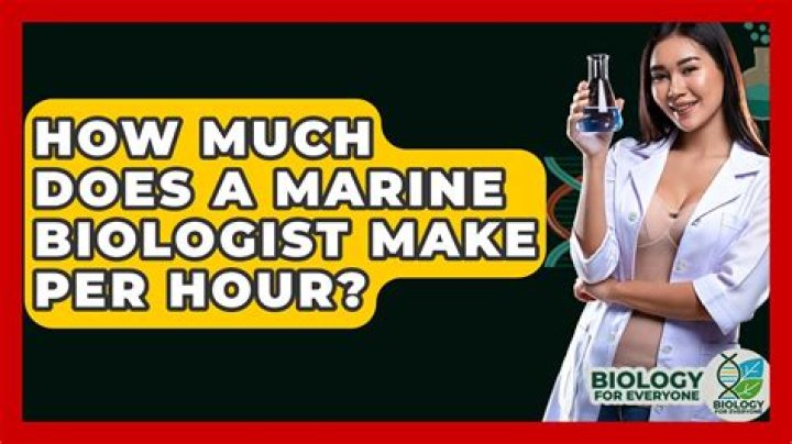 how much does a marine biologist make per hour