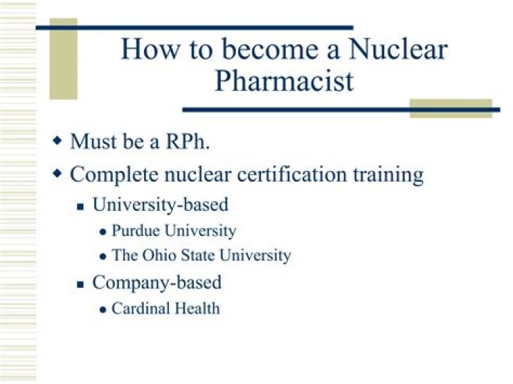 how to become a nuclear pharmacist