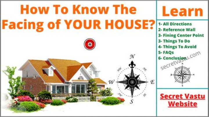 how to check direction of house with compass