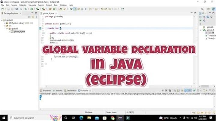 how to declare a global variable in java