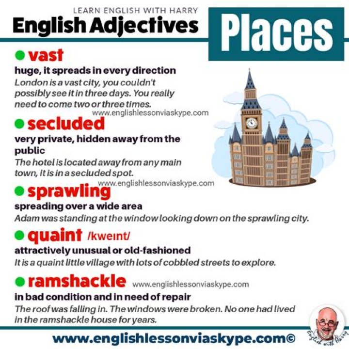 how to describe a location