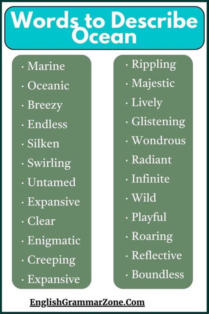 how to describe ocean - Lisbd-net.com