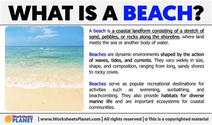 how to describe the beach