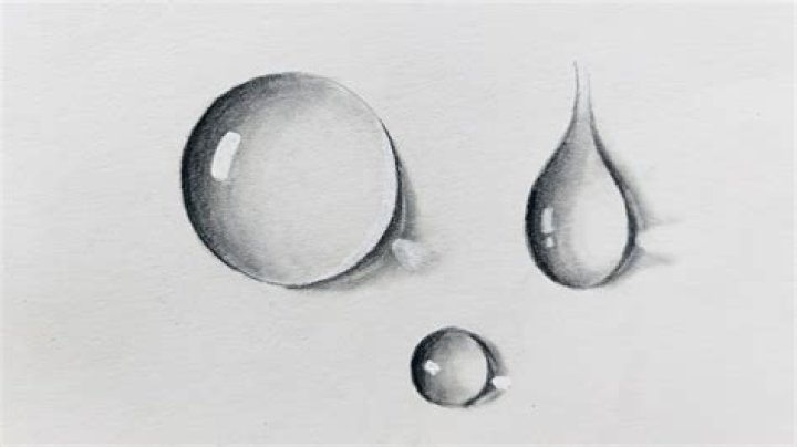 how to draw a drop of water