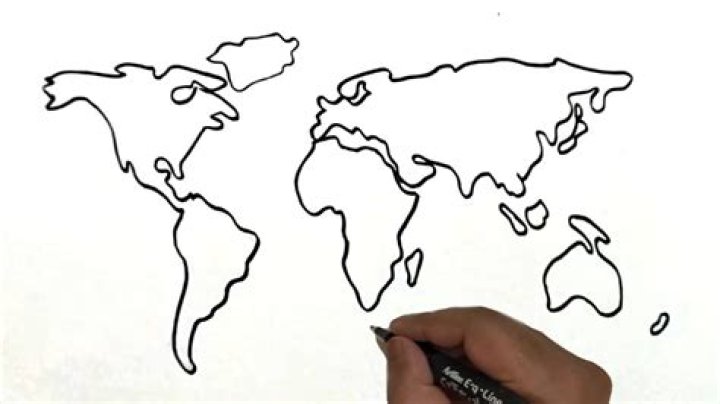 how to draw a map of the world