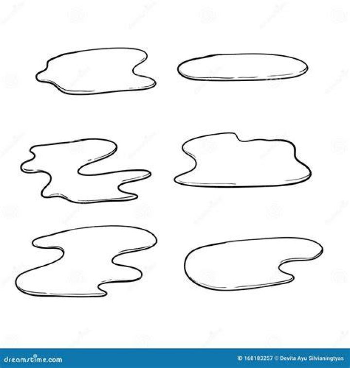 how to draw a puddle of water