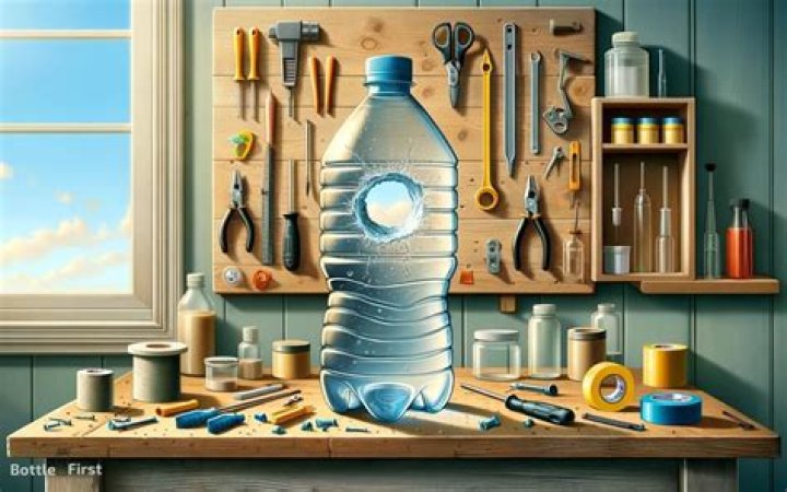 how to fix a hole in a plastic water bottle
