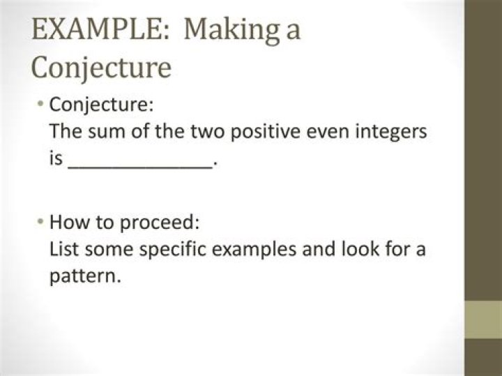 how to make a conjecture
