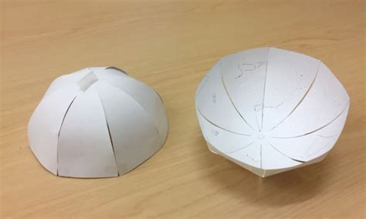 how to make a half sphere out of paper