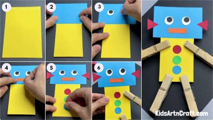 how to make a paper robot step by step