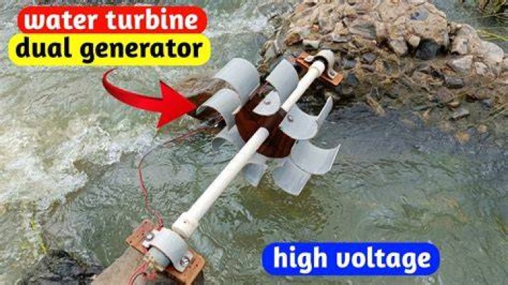 how to make a water turbine generator