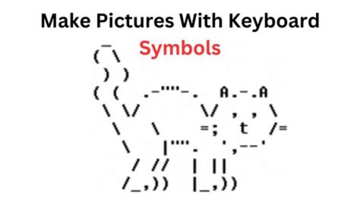 how to make animals using keyboard symbols