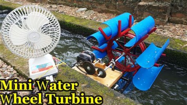 how to make electricity from water wheel
