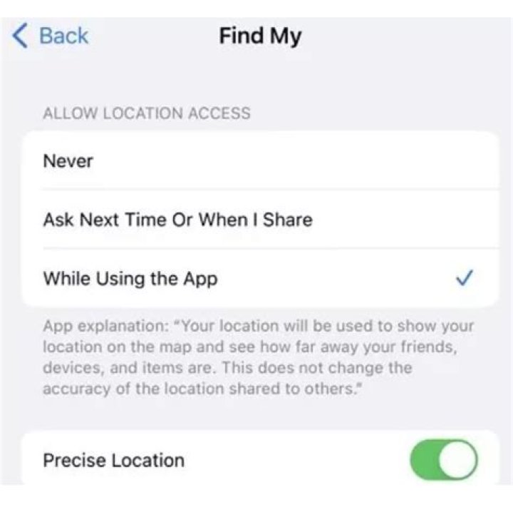 how to make location say not available