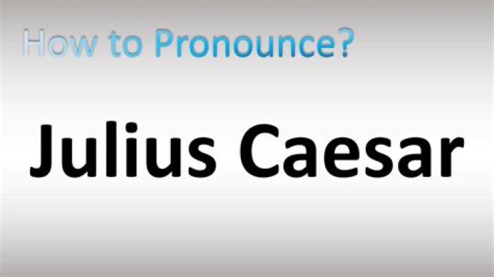 how to pronounce julius caesar