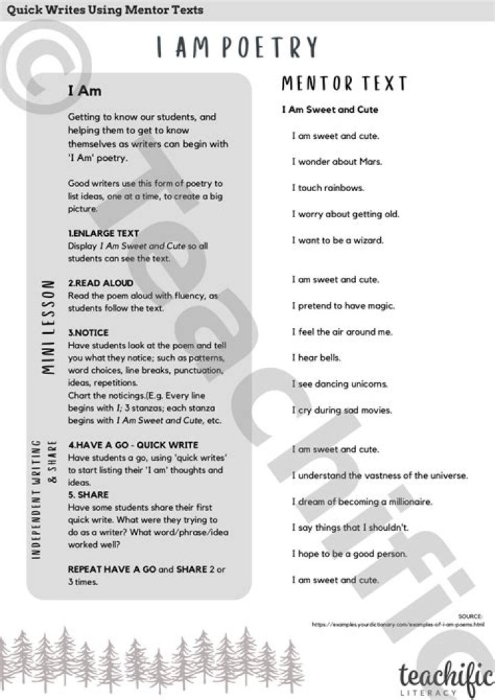 how to write an i am poem
