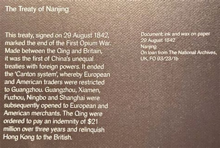 in what way did the treaty of nanjing alter china's culture and society forever?