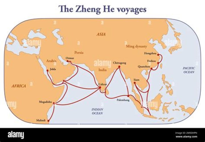 in what ways were the voyages and explorations of china and europe similar and different?